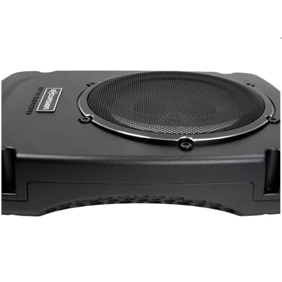 Excursion PXA-B8 active car subwoofer with a 20 cm / 8-inch driver – 150/500 W, die-cast aluminum enclosure, dual radiator, bass level controller.